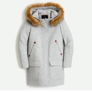 J.Crew Chateau Parka Gray Size 0